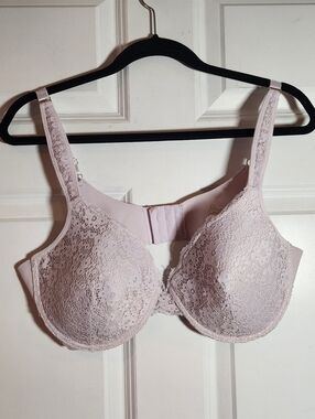 Jessica Simpspn Wide Band Light Pink Lace Underwire Bra 40C